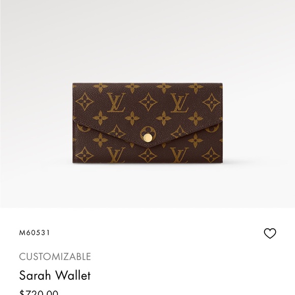Louis Vuitton Sara wallet in LV stores now converted to optional crossbody - Picture 2 of 12